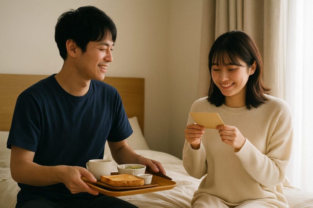 派手じゃなくていい。心が近づく、記念日や誕生日に贈る、小さなサプライズアイデア